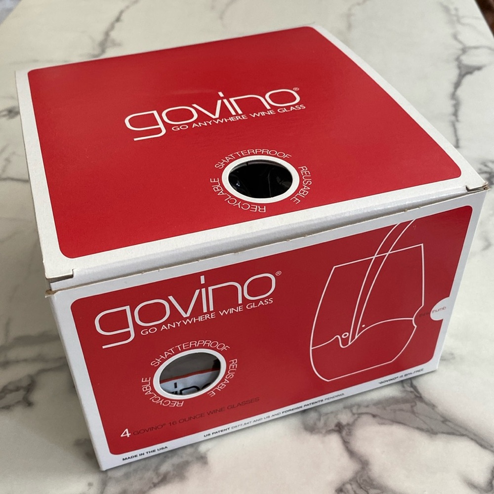 govino Go Anywhere Wine Glasses Set of 4